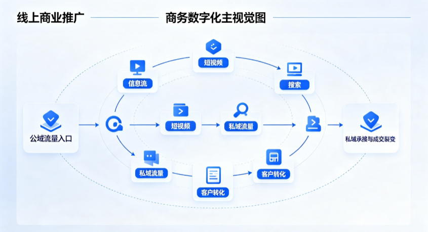 坊子区线上商业推广怎么做？全域流量闭环搭建与低成本转化实战指南